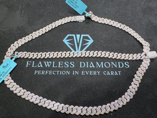 Rose and White Chain Set