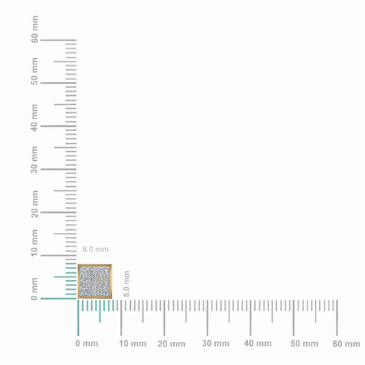10K Yellow Gold Mens Princess Diamond Square Stud Earrings 1 Cttw