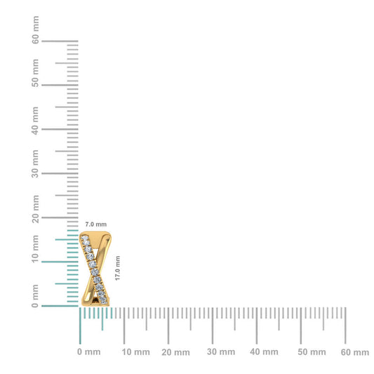 10K Yellow Gold Womens Round Diamond Small Huggies Earrings 1/2 Cttw