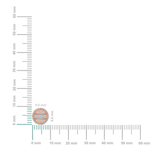 10K Rose Gold Round Baguette Diamond Designer Mens Stud Earring 3/8 Cttw