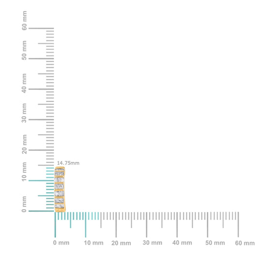 10K Yellow Gold Round Taper Diamond Designer Hoop Earring 3/8 Cttw