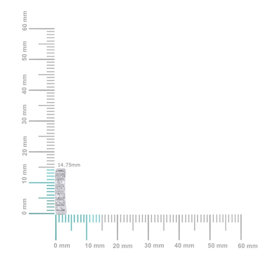 10K White Gold Round Taper Diamond Designer Hoop Earring 1/3 Cttw