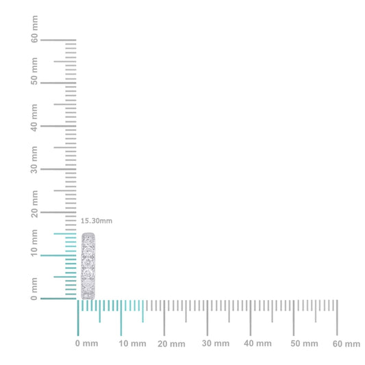 10K White Gold Round Diamond Designer Hoop Earring 5/8 Cttw