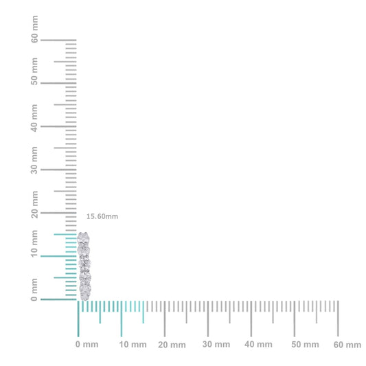 10K White Gold Round Diamond Designer Hoop Earring 7/8 Cttw