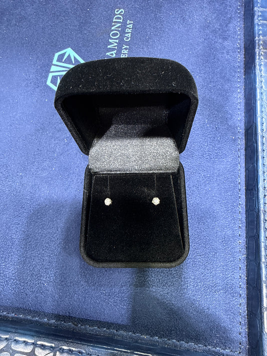 925 Natural Diamond Earrings