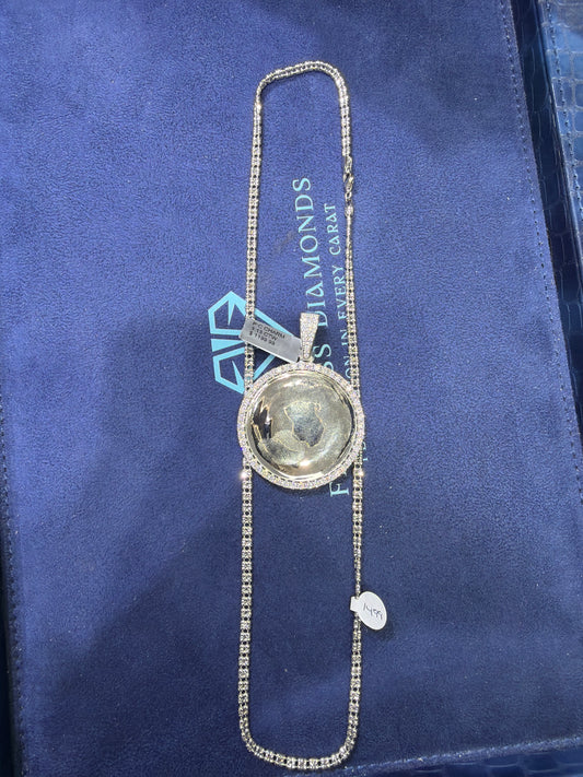 925 w mois chain and pic charm