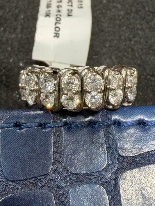 White Gold and Diamond Band