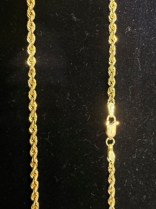 10k Gold Rope Chain