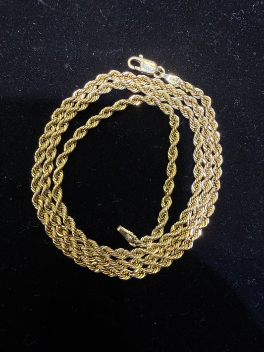 10k Gold Rope Chain
