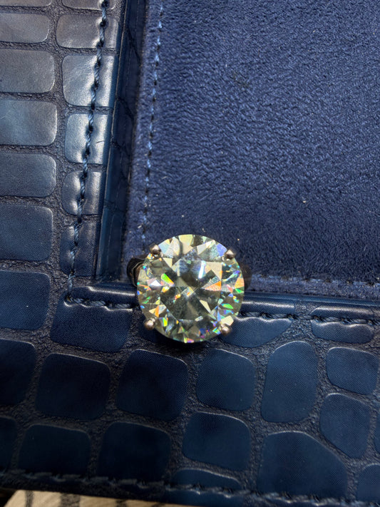 14k Gold and Moissanite ring
