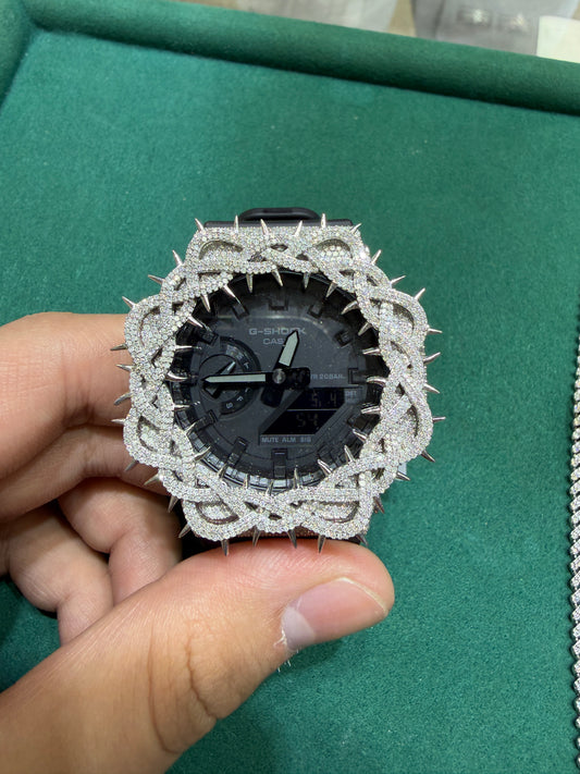 custom natural diamond g shock