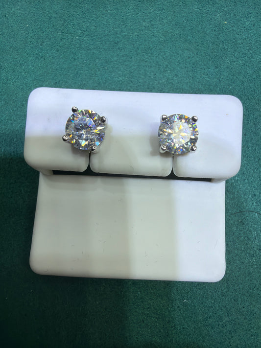 925 Moissanite earrings