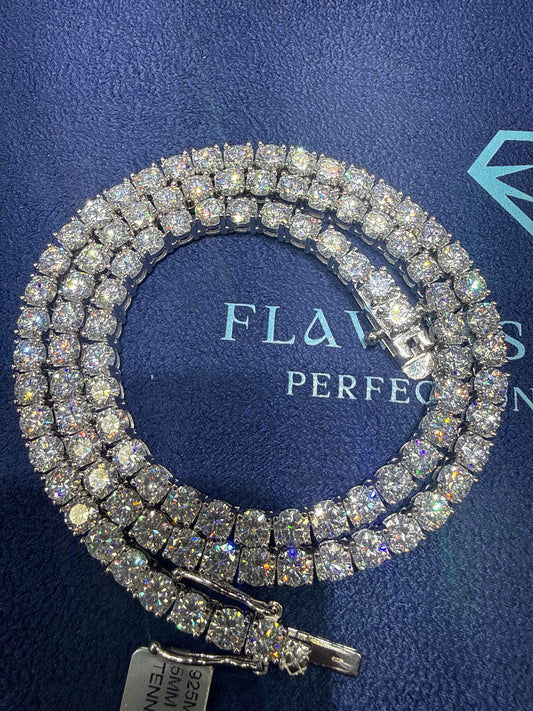 925 moissanite tennis chain