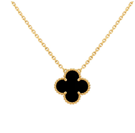 18k Gold Clover Necklace